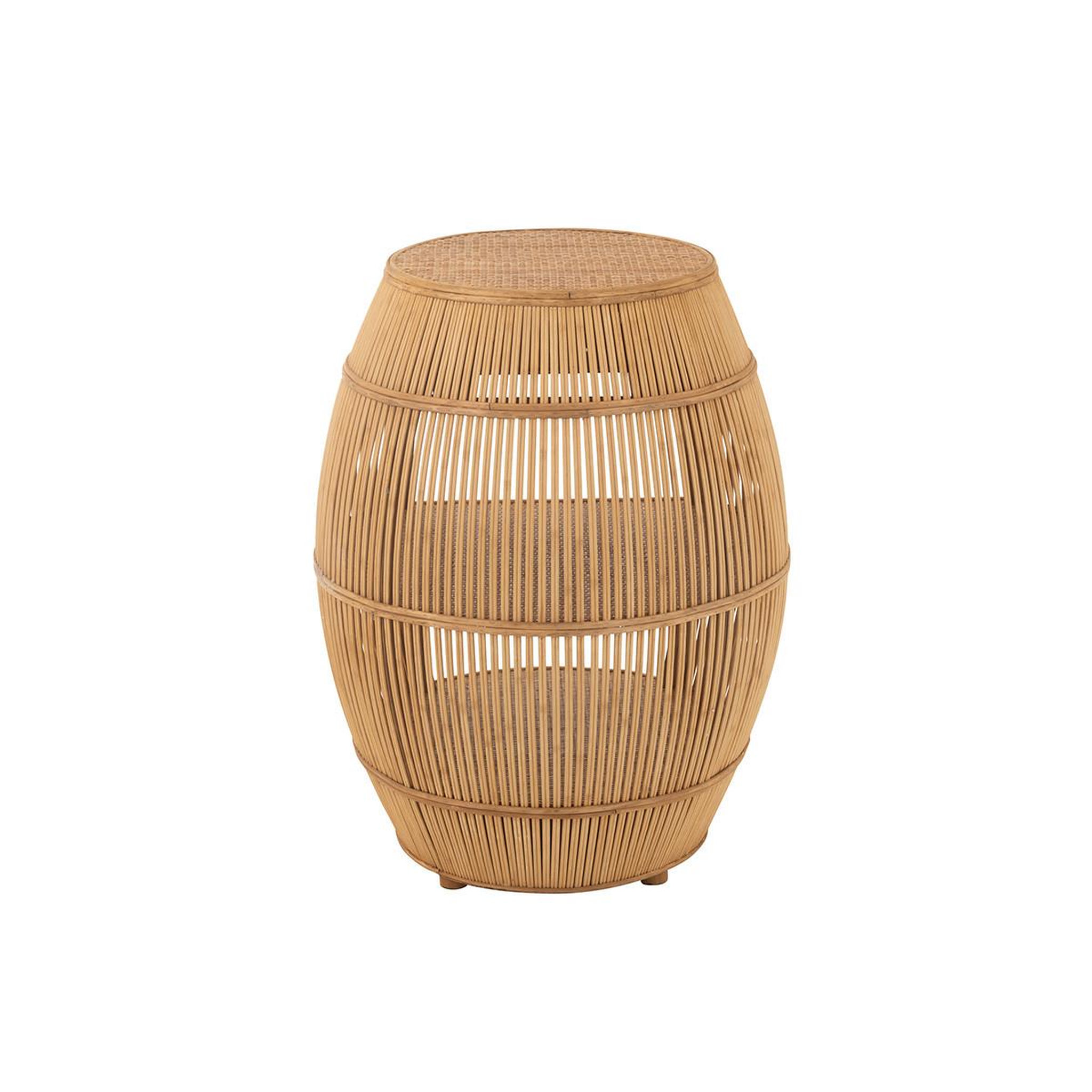 Voir la diapositive 4 : J-LINE Table d'appoint en bambou  barrel  79cm naturel