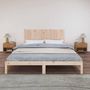 Voir la diapositive 3 : VIDAXL Tete de lit murale 185x3x60 cm Bois massif de pin