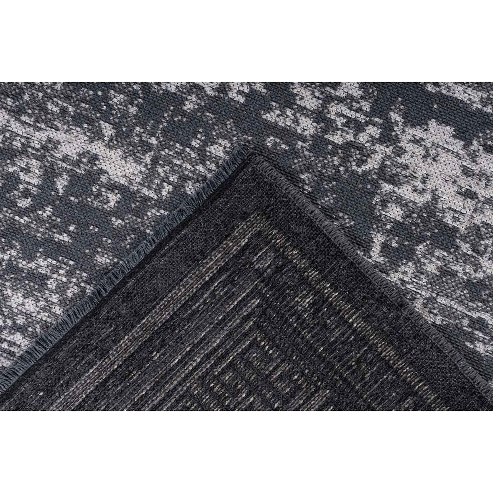 Voir la diapositive 4 : Paris Prix Tapis Tissé à Poils Plats Rétro  Kalevi  Gris