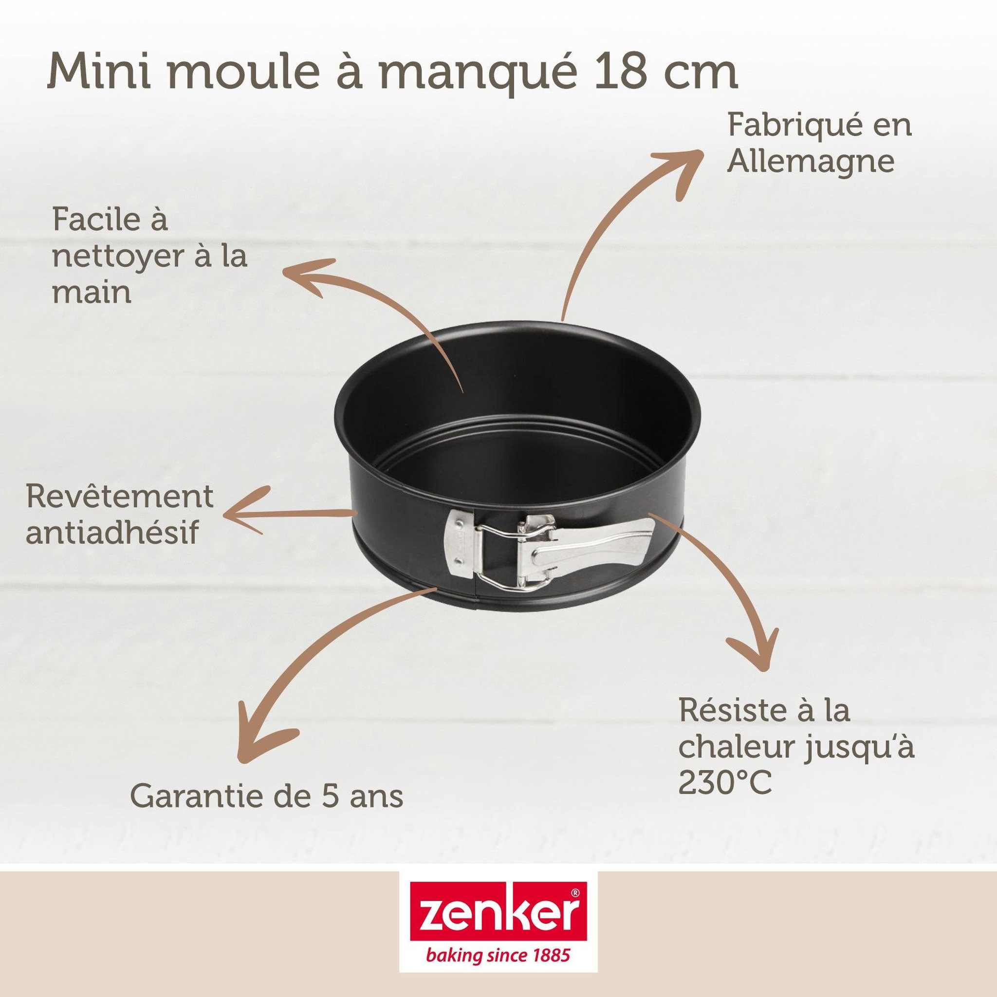 Voir la diapositive 3 : ZENKER Set de 5 ustensiles de pâtisserie moule à manqué bol spatule pâtisserie et verre doseur spécial mini spécial mini zenker  spécial mini
