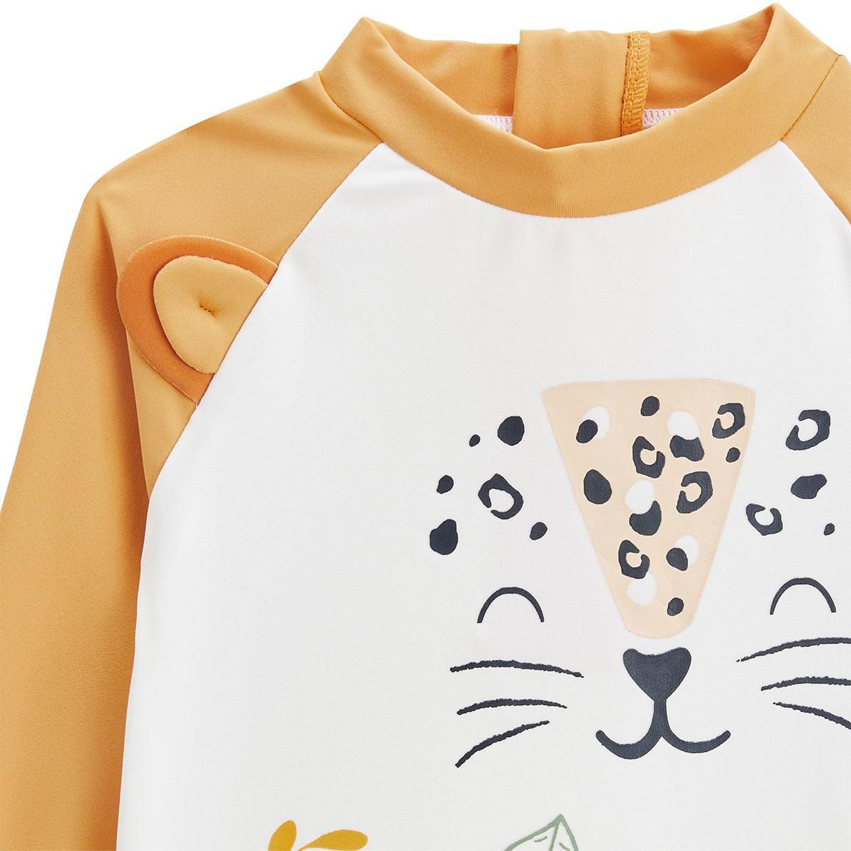 Petit Béguin Maillot de bain bébé 2 pièces t-shirt de protection UV & boxer Wakae