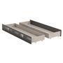 Voir la diapositive 1 : Lot de 2 tiroirs pour lit style industriel 90x190cm  LOFTY