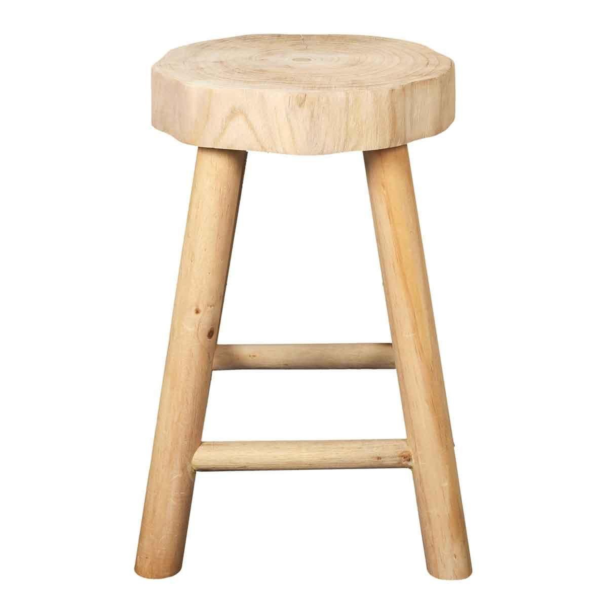 Voir la diapositive 2 : The Home Deco Factory Tabouret design en bois  harald  40cm naturel