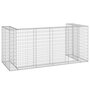 Voir la diapositive 5 : VIDAXL Mur en gabion pour poubelles Acier galvanise 254x100x110 cm