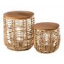 Voir la diapositive 1 : Paris Prix Lot de 2 Tables Gigognes  Ellen  50cm Naturel