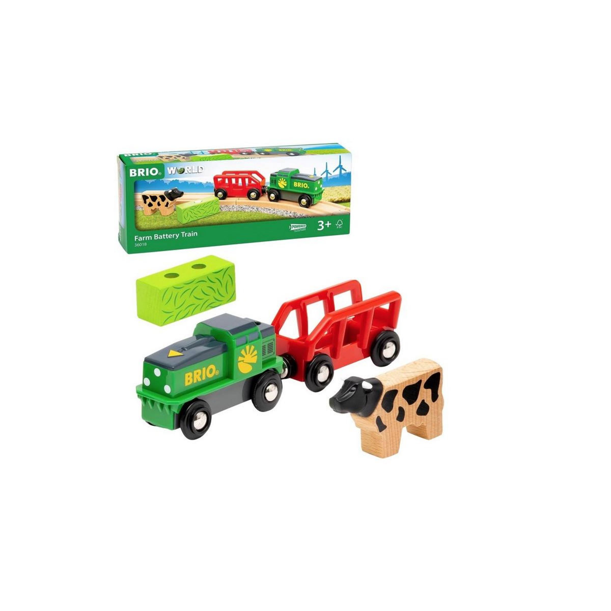 Brio 36018 Train a la ferme a pile