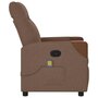 Voir la diapositive 4 : VIDAXL Fauteuil de massage inclinable Marron Tissu