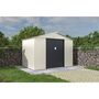 Voir la diapositive 2 : Habitat et Jardin Abri de jardin métal  Nebraska  - 5,29 m2 (4,83 m2 au sol) - Beige