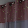 Voir la diapositive 5 : Paris Prix Rideau Voilage Phosphorescent  Moonlight  140x240cm Rose
