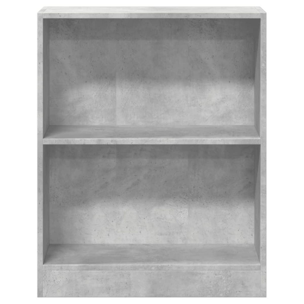 VIDAXL Bibliotheque Gris beton 60x24x76 cm Bois d'ingenierie