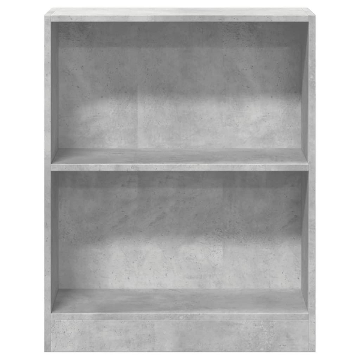 VIDAXL Bibliotheque Gris beton 60x24x76 cm Bois d'ingenierie