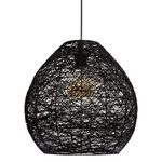 ATMOSPHERA Lampe Suspension Design  Mona  35cm Noir