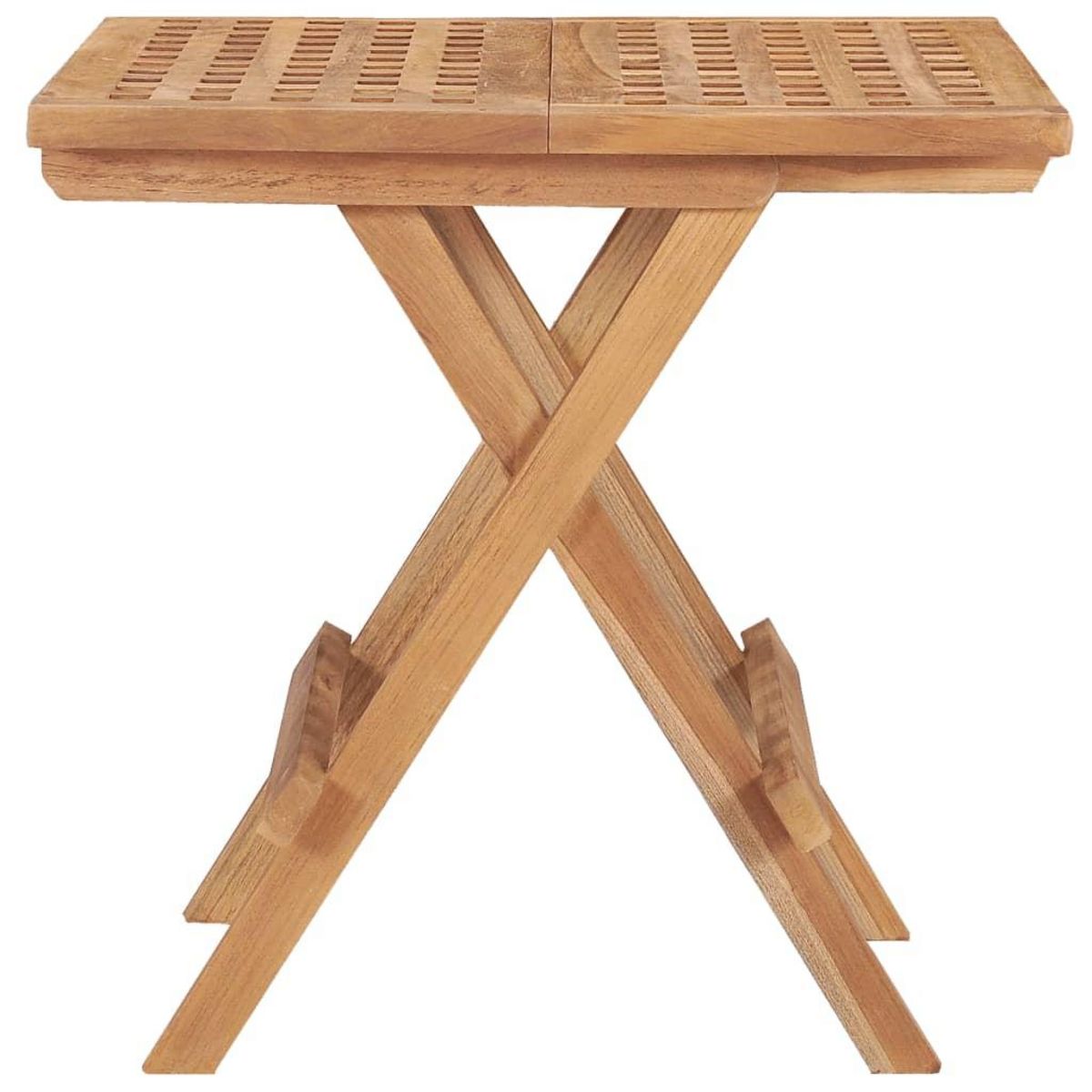 VIDAXL Table pliable de jardin 50x50x50 cm Bois de teck solide