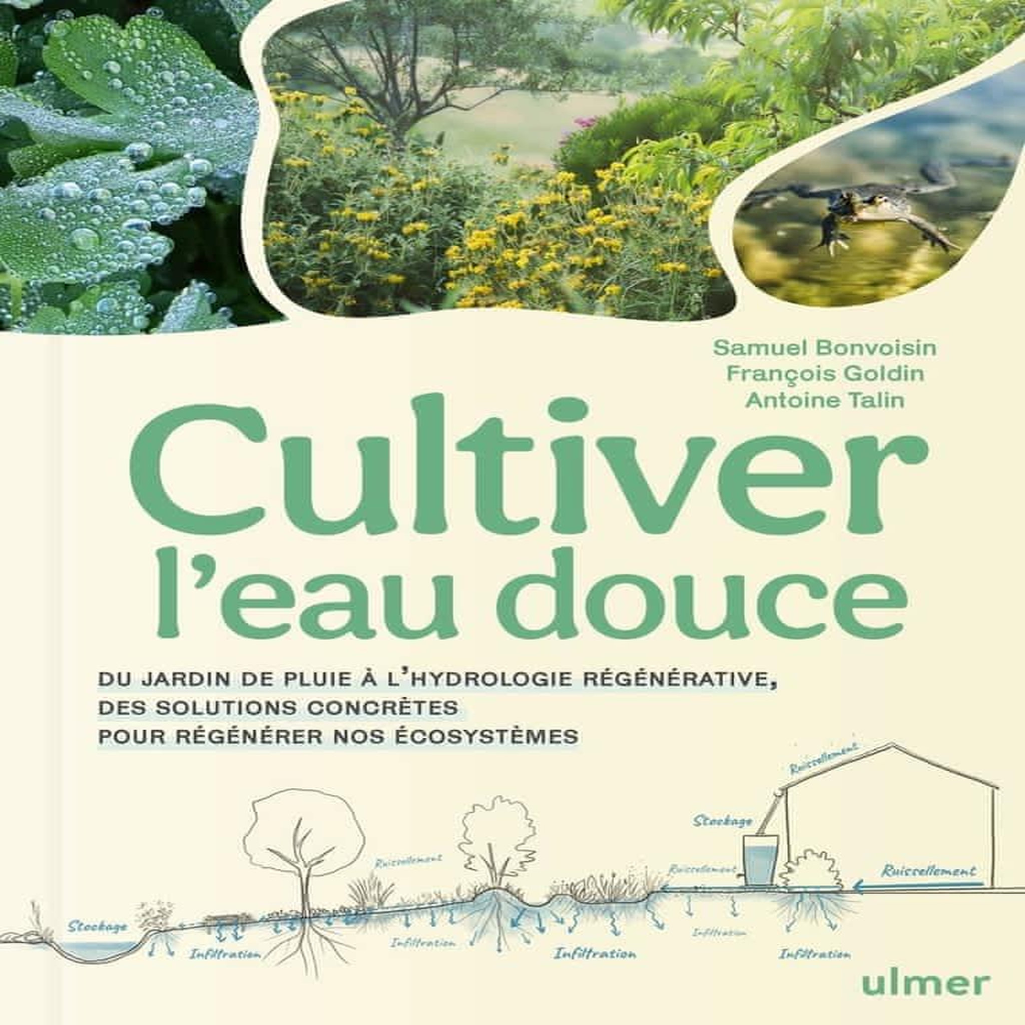 CULTIVER L'EAU DOUCE. DU JARDIN DE PLUIE A L'HYDROLOGIE REGENERATIVE, DES SOLUTIONS CONCRETES POUR REGENERER NOS ECOSYSTEMES, Bonvoisin Samuel