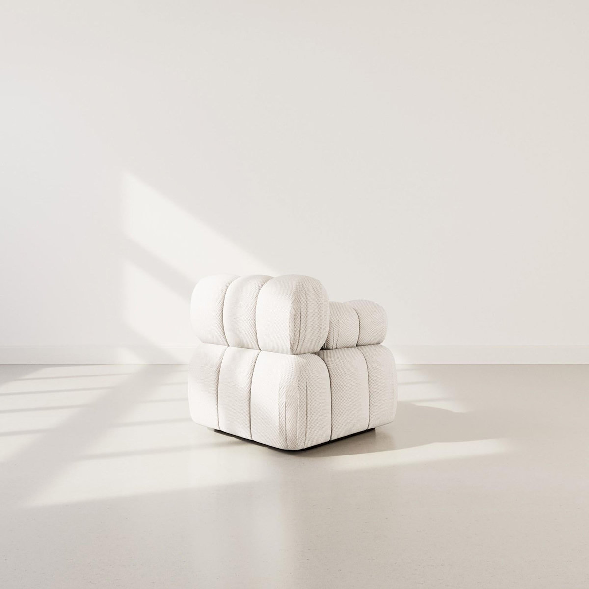 LISA DESIGN Ruby - module d'assise gauche en velours texturé