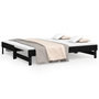 Voir la diapositive 1 : VIDAXL Lit coulissant sans matelas noir 2x(75x190) cm