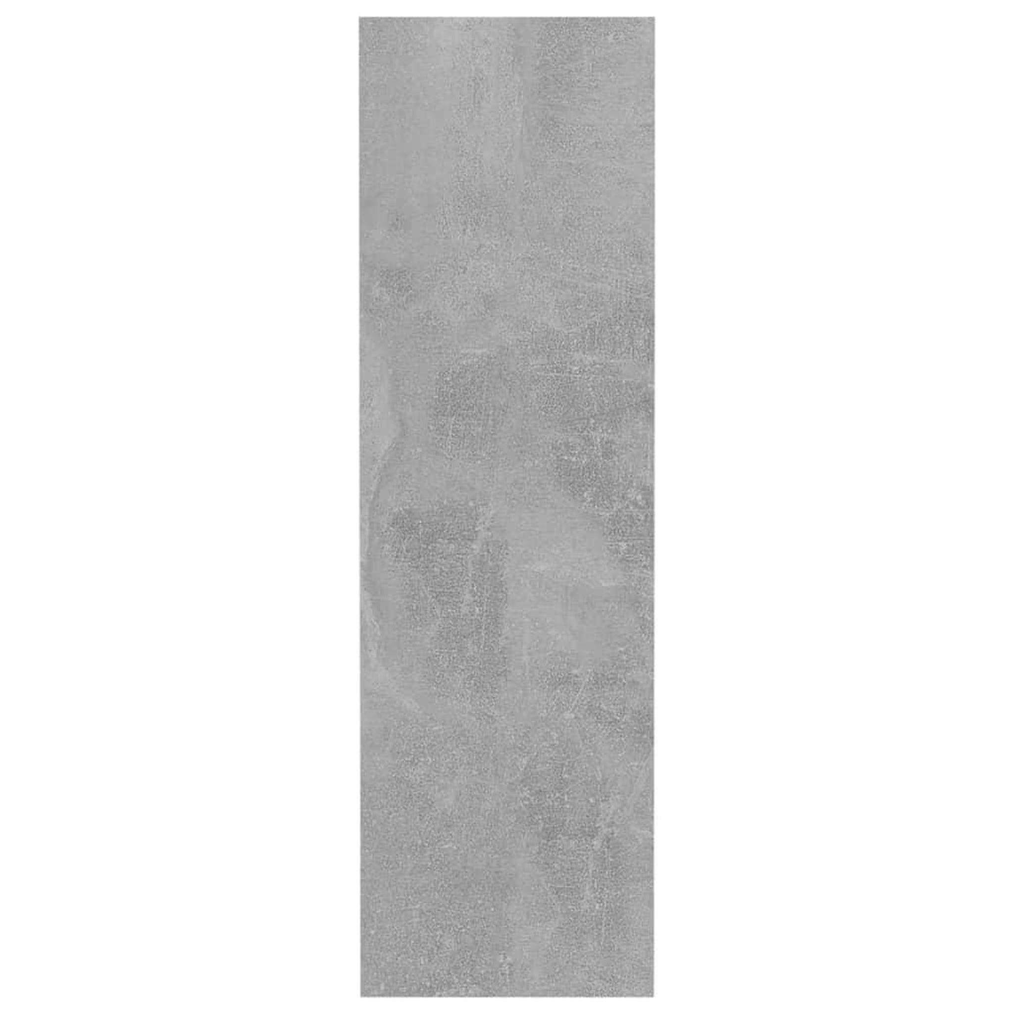 Voir la diapositive 5 : VIDAXL Armoire a chaussures murale Gris beton 80x18x60 cm Agglomere