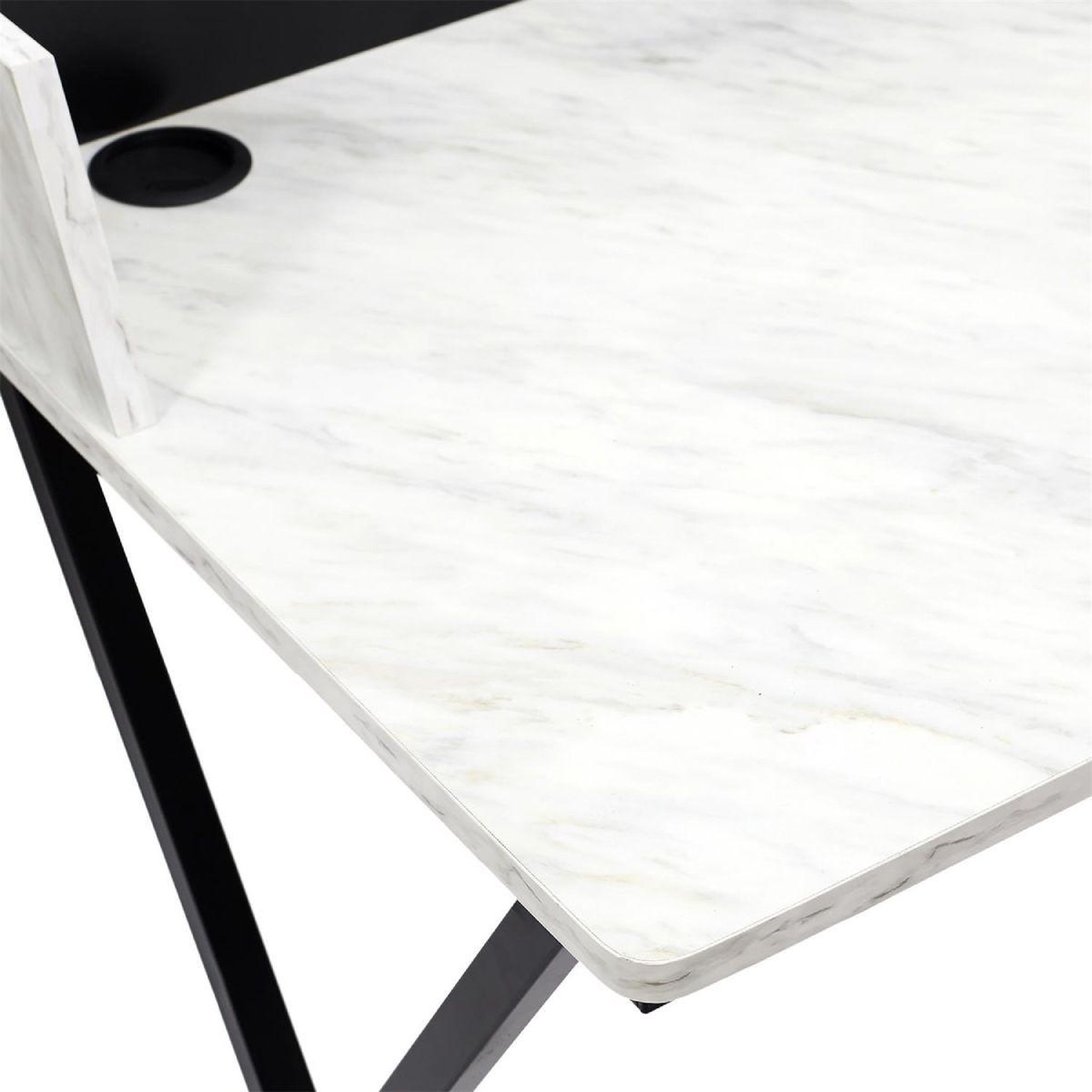 Voir la diapositive 4 : The Home Deco Factory Bureau effet marbre  brice  90cm gris