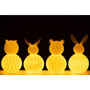 Voir la diapositive 6 : Paris Prix Lampe à Poser LED en Porcelaine  Ours  22cm Blanc