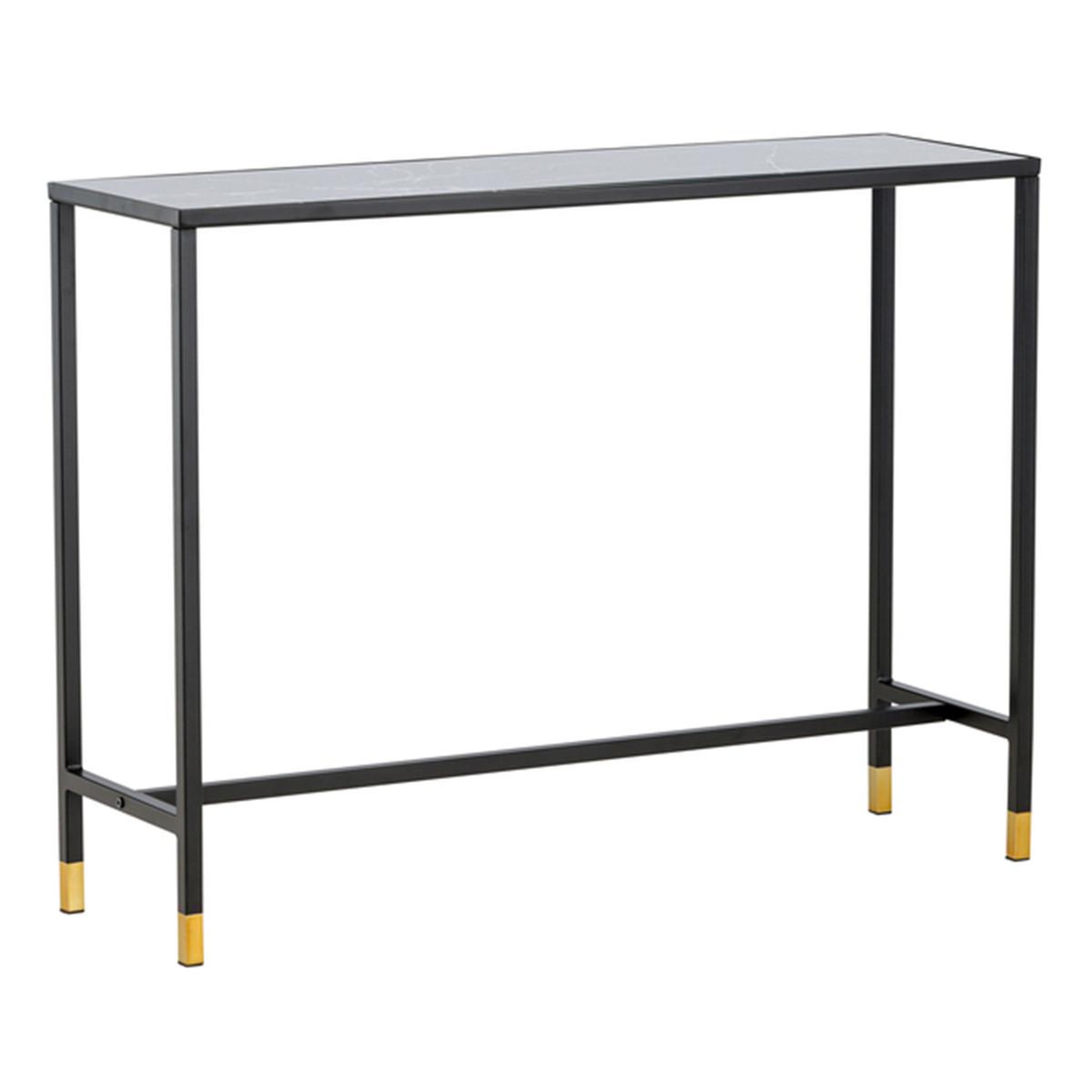Paris Prix Console design en verre  dipp  100cm noir