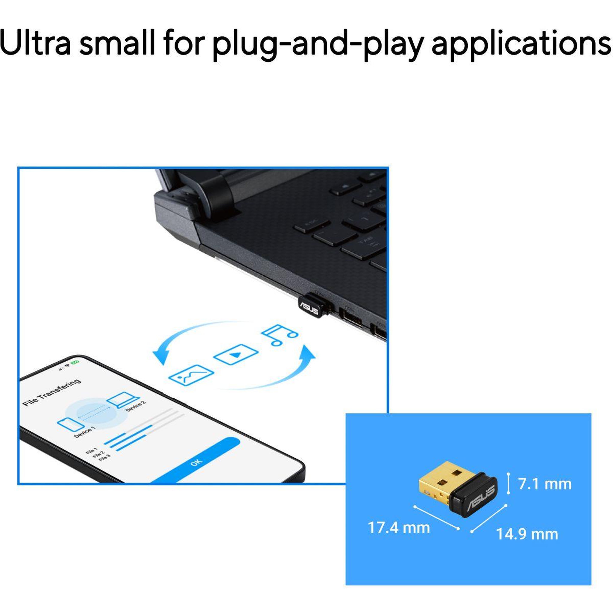 Voir la diapositive 5 : ASUS Clé bluetooth usb-bt540