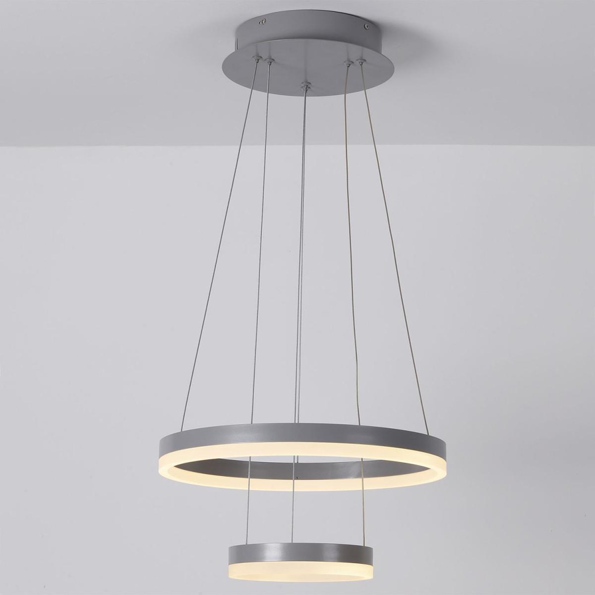 Voir la diapositive 5 : Paris Prix Suspension en métal led  plaox  120cm gris
