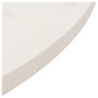Voir la diapositive 4 : VIDAXL Dessus de table Blanc Ø80x2,5 cm Bois de pin massif