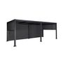 Voir la diapositive 2 : SWEEEK Pergola bioclimatique aluminium et acier 3x6m lames orientables + 4 stores 3m PALACE anthracite