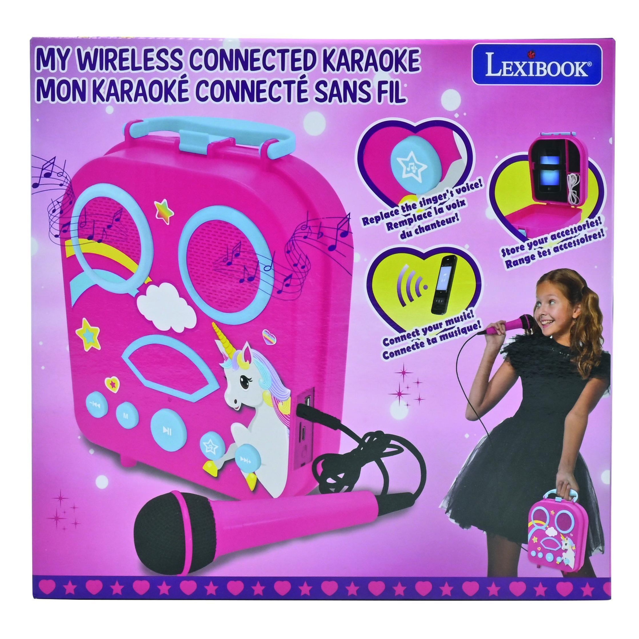 Voir la diapositive 6 : Lexibook Enceinte Bluetooth licorne avec micros