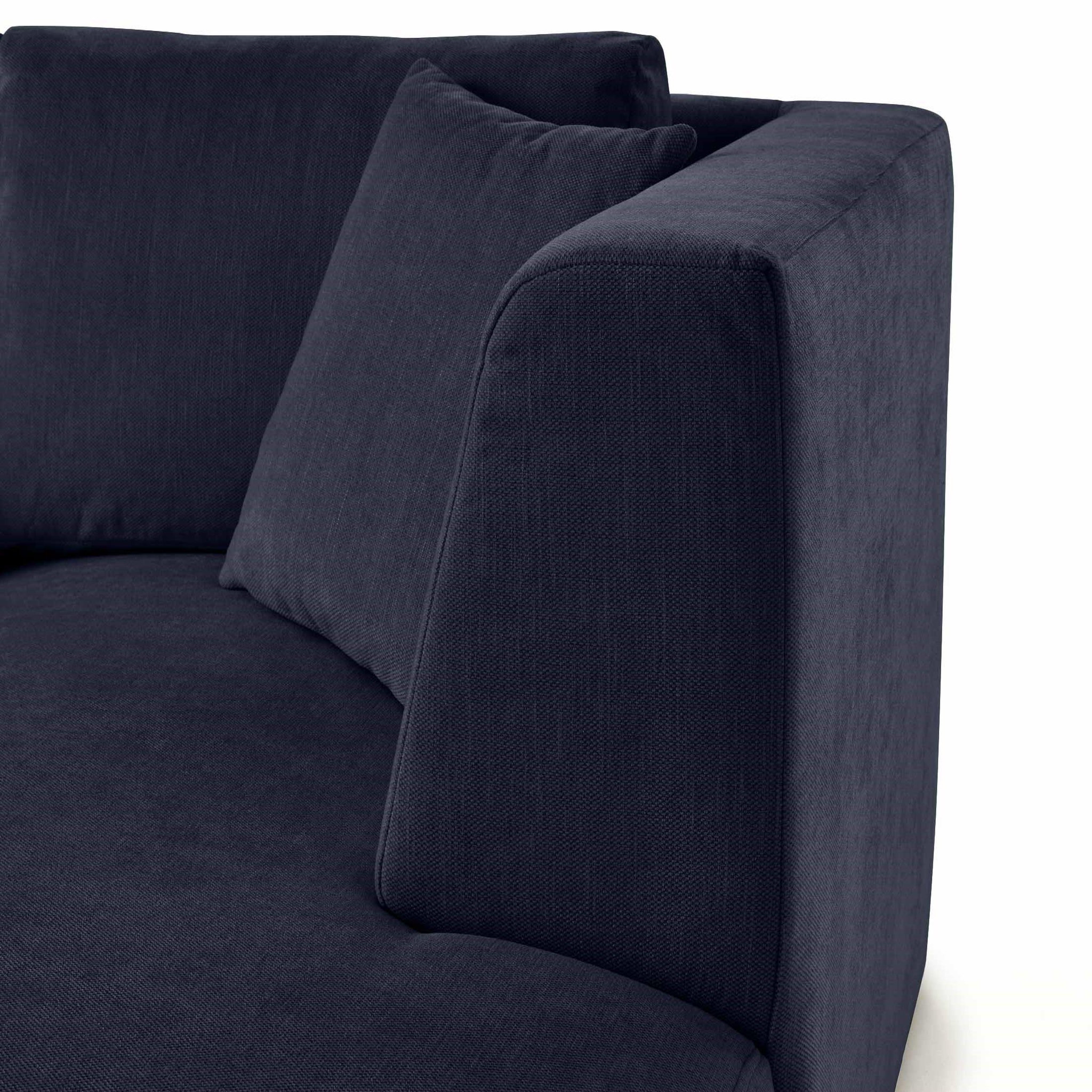 Voir la diapositive 5 : LISA DESIGN Santorini - module d'assise méridienne droit - en tissu texturé