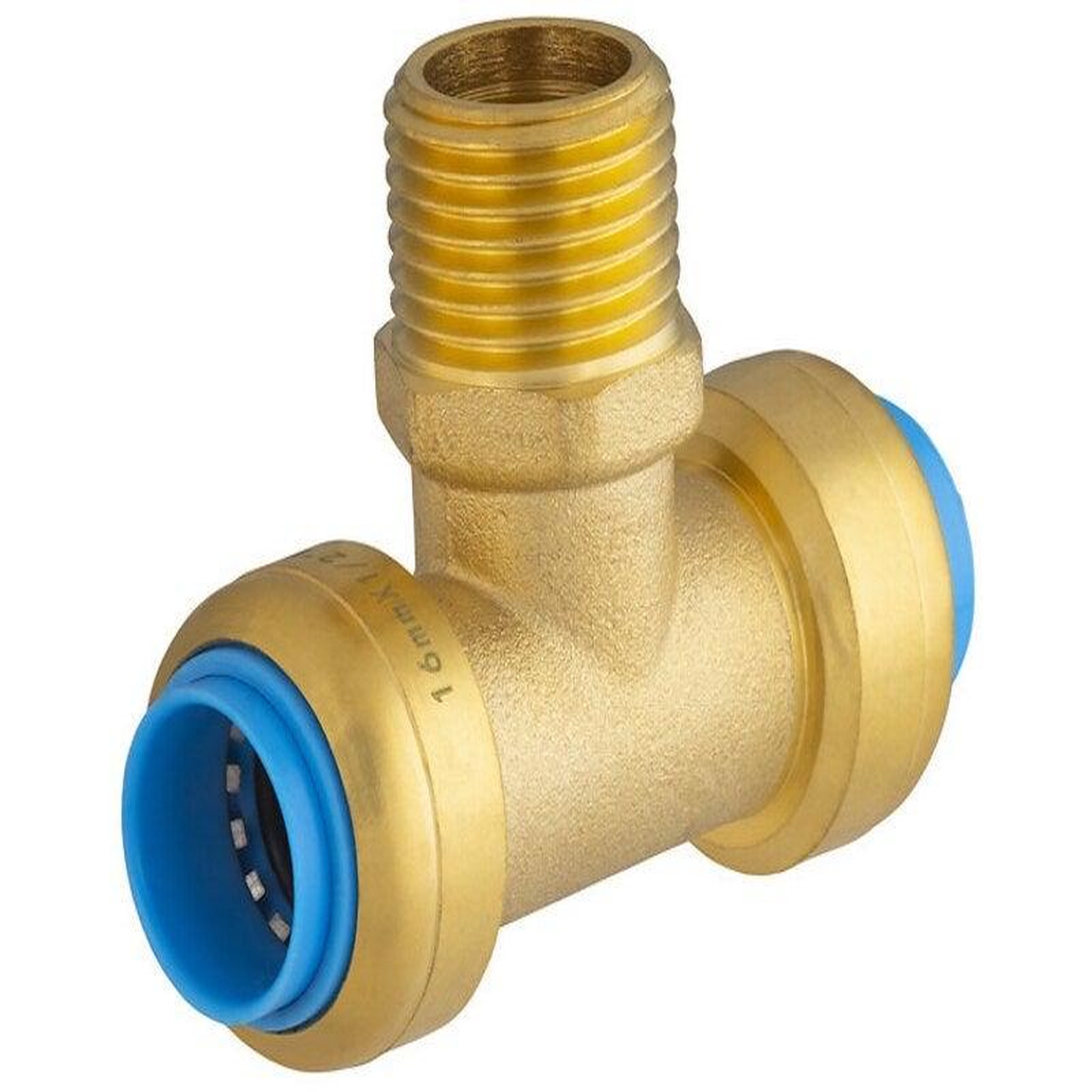 CENTRALE BRICO Te automatique laiton M 15 x 21 pour tube en cuivre / pour tube en per