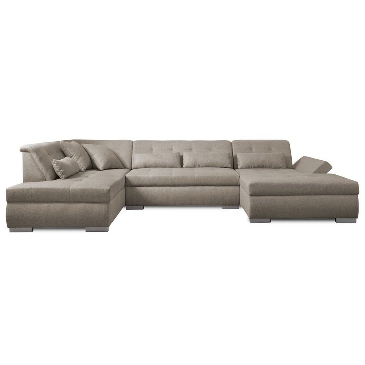 LISA DESIGN Vermont - canapé panoramique d'angle gauche - 7 places - xxl