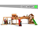 Fungoo Aire de jeux Maxi Spider Land - Toboggan Vert - Fungoo
