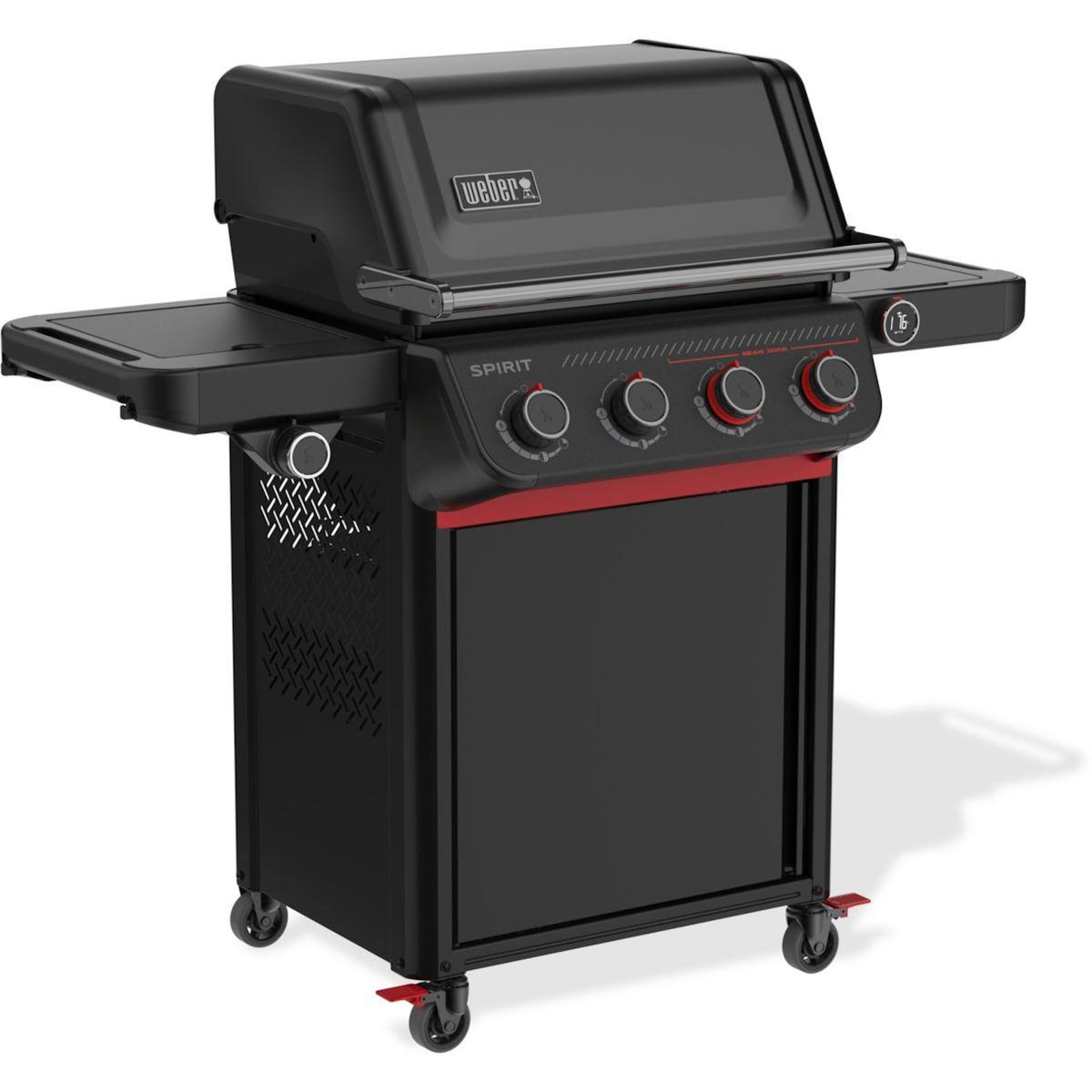 Weber Barbecue gaz Gaz Spirit EPX-435R Stealth, sur chariot, 5 brûleurs dont 1 latéral, surface de cuisson 61 x 45
