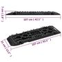 Voir la diapositive 6 : VIDAXL Planches de traction 2 pc Noir 107x31x7 cm Nylon