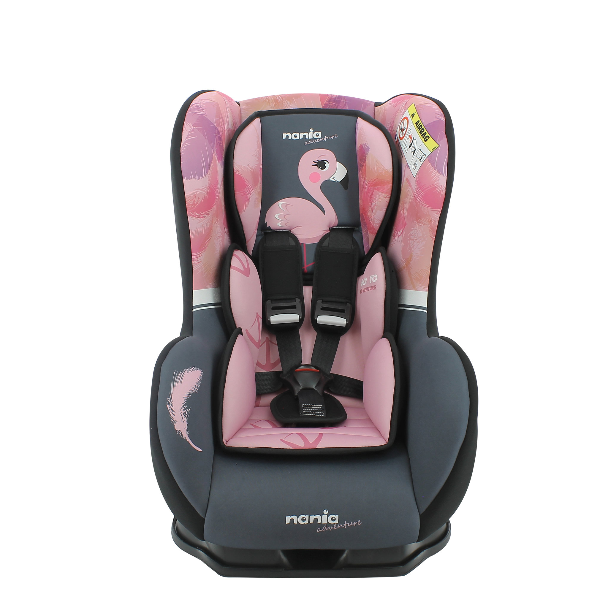 Voir la diapositive 2 : NANIA Siège auto groupe 0/1 Cosmo Flamingo
