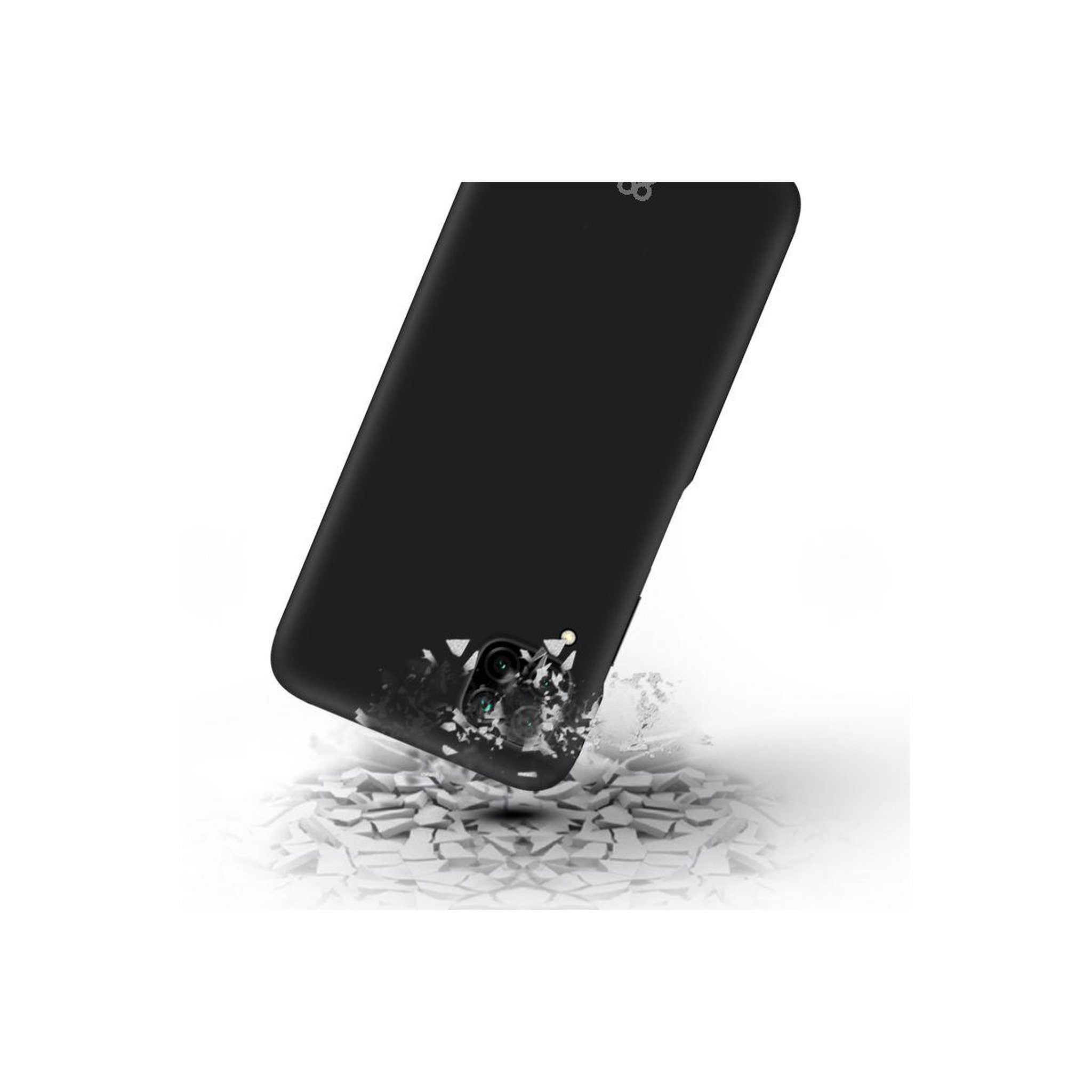 Voir la diapositive 3 : IBROZ Coque Huawei P40 Lite Liquid Silicone noir