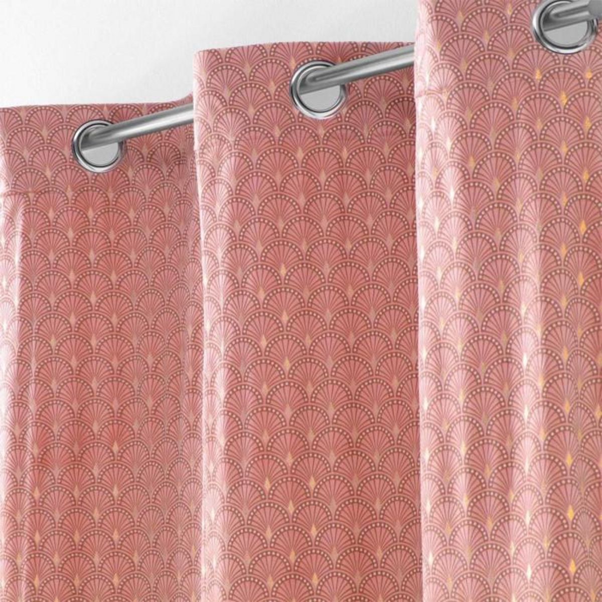 Paris Prix Rideau à Œillets Imprimé  Bellagold  140x240cm Rose