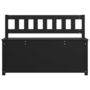 Voir la diapositive 5 : VIDAXL Banc Noir 110x41x76,5 cm Bois de pin massif