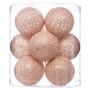 Voir la diapositive 2 : ATMOSPHERA Guirlande LED 10 boules - Rose glitter