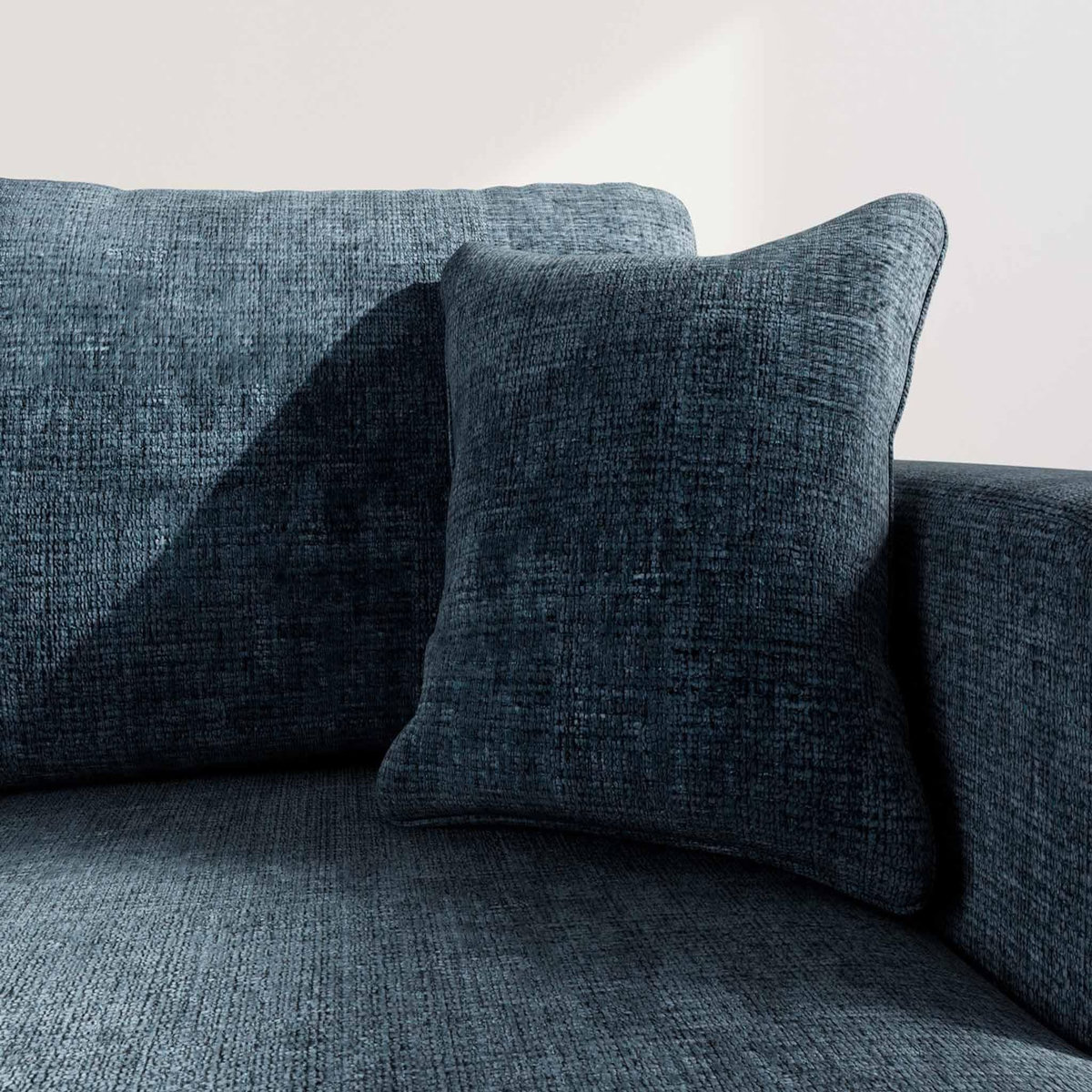 BEST MOBILIER Miro - canapé d'angle droit 4 places convertible avec coffre en velours texturé