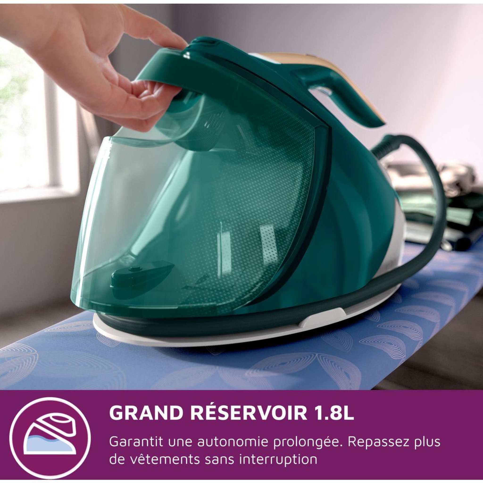 Voir la diapositive 3 : Philips Centrale vapeur PSG7140/70 PerfectCare serie 7000