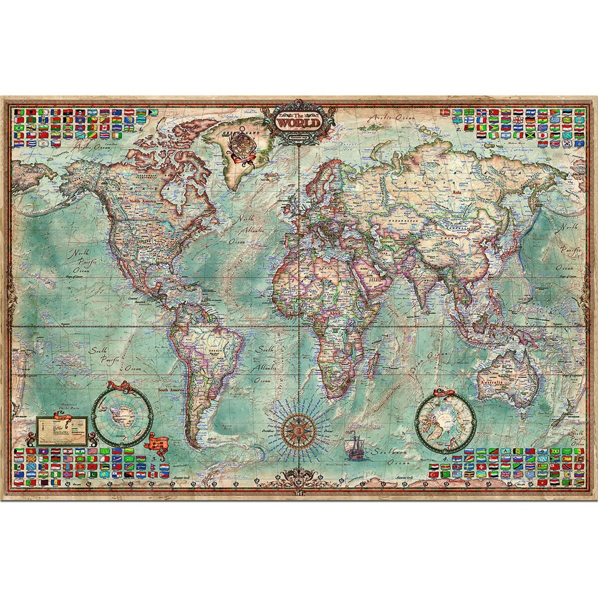 Puzzle 5000 pièces Mappemonde Ravensburger