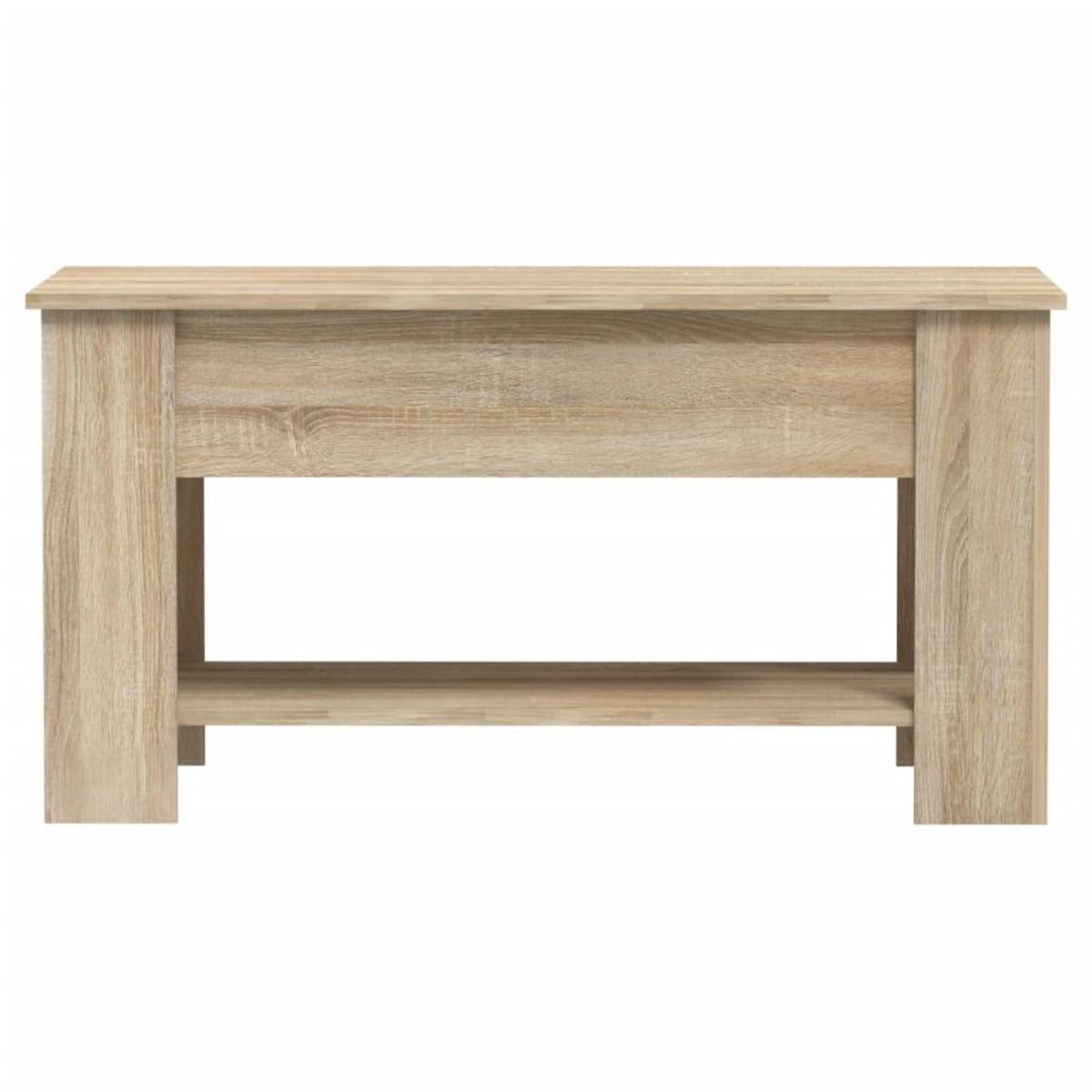 VIDAXL Table basse chene sonoma 101x49x52 cm bois d'ingenierie