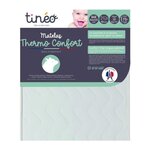 TINEO Matelas Thermo confort - 60 x 120 x 10 cm - Blanc - TINEO