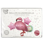 Voir la diapositive 2 : Paris Prix Lot de 4 Ballons  Flamant Rose  25cm Multicolore