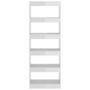 Voir la diapositive 5 : VIDAXL Bibliotheque/Separateur de piece Blanc brillant bois ingenierie