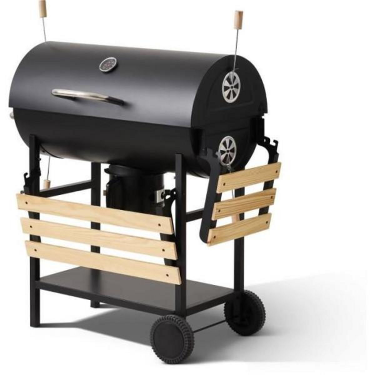 AAAAA Barbecue a charbon - COOKING BOX - MIKE EVOLUTION - 142 X 57 X 112 cm - Noir