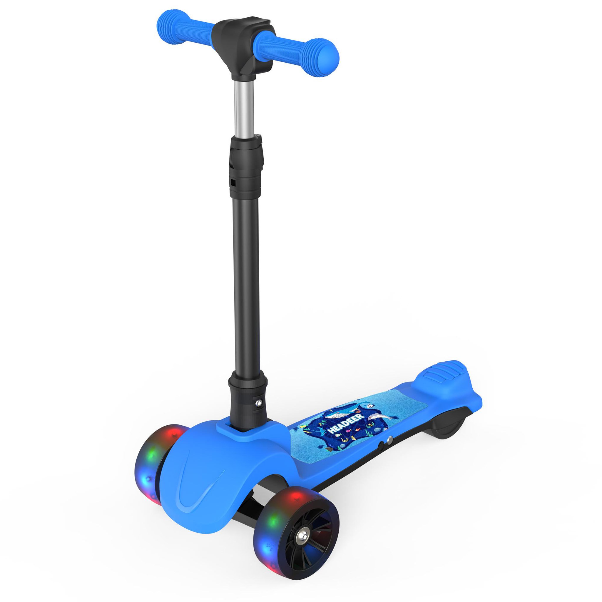 HEADEER Trottinette électrique 3 roues pour enfants avec roues led headeer h2