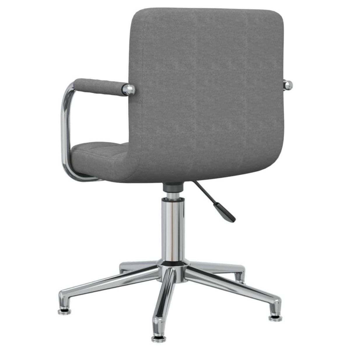 VIDAXL Chaise pivotante de bureau Gris clair Tissu